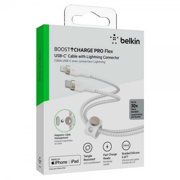 Cable Belkin USB Tipo-C a Lightning / Bo...
