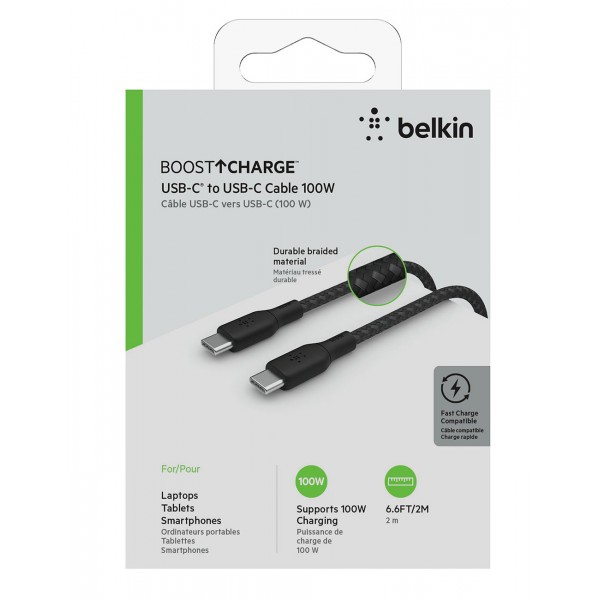Cable Belkin USB-C a USB-C 100W 2m Boost...