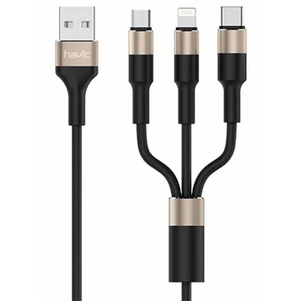 Cable Havit 3 en 1 con Conexion Lightnin...