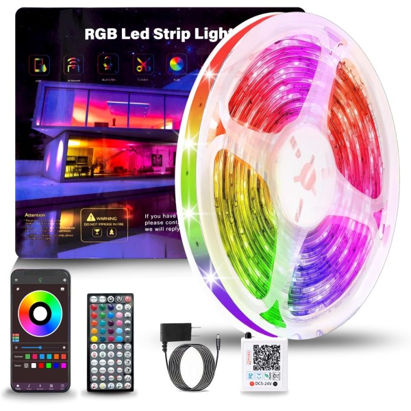 Cinta de Luces Led RGB 15 Metros / Sincr...
