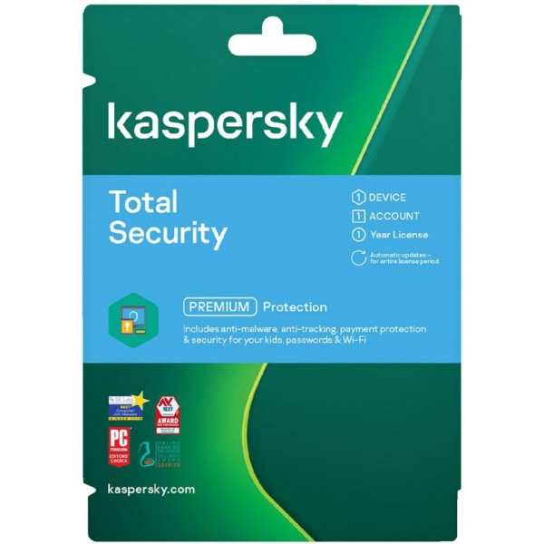Kaspersky Total Security 3 PC Tarjeta