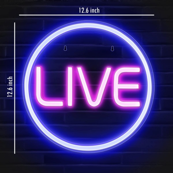 Letrero Led Neon Diseño Live