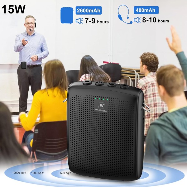 Amplificador de Voz Bluetooth con Microfono de Solapa / WB002