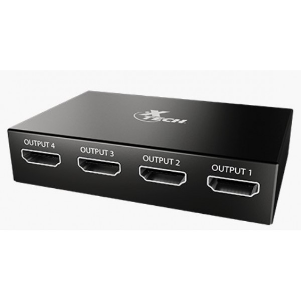 Splitter HDMI Xtech XHA-420 1 Entrada a 4 Salidas