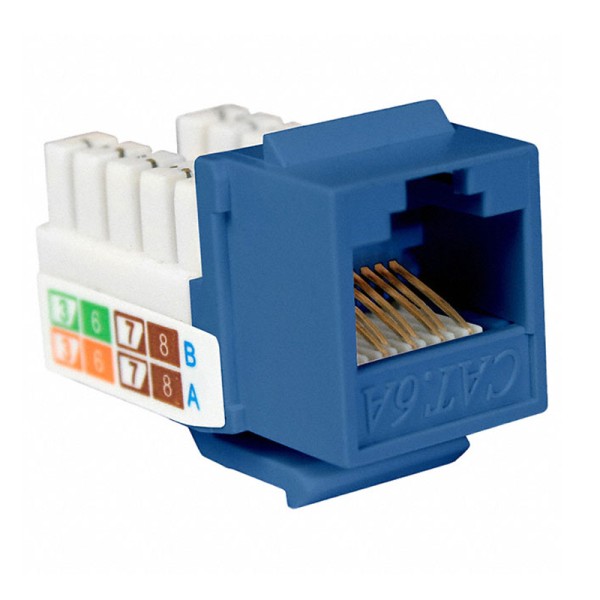 Jack Generico Cat6e Gigabit Azul