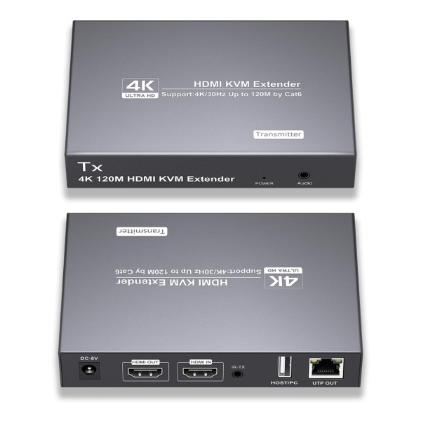 Extensor USB HDMI KVM Cat6 / 4K a 30Hz /...