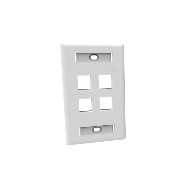 Tapa Blanca 4 Puertos