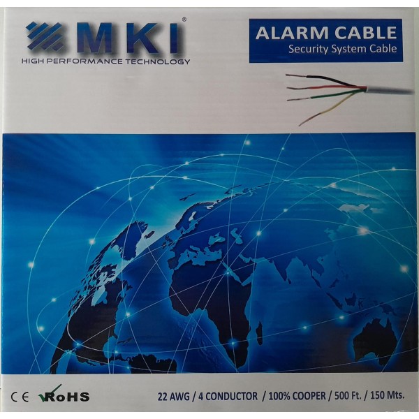 Caja de Cable de Alarma / 4 Conductores ...