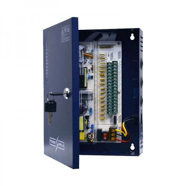 Fuente para Camaras Folksafe 9 Puertos 12V 10A 
