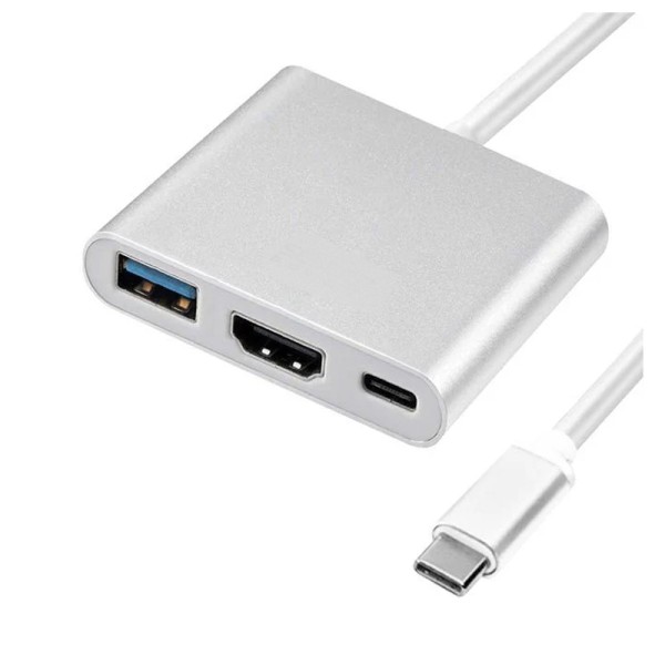 Adaptador iCarp USB-C a HDMI / USB 3.0 /...