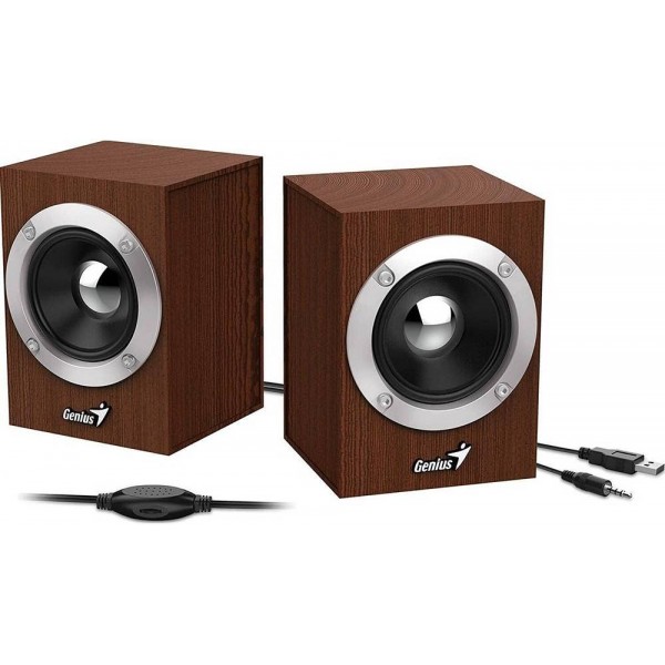 Bocina Genius SP-HF280 / 6W / Conexion USB Corriente + Jack 3.5 / Control de Volumen