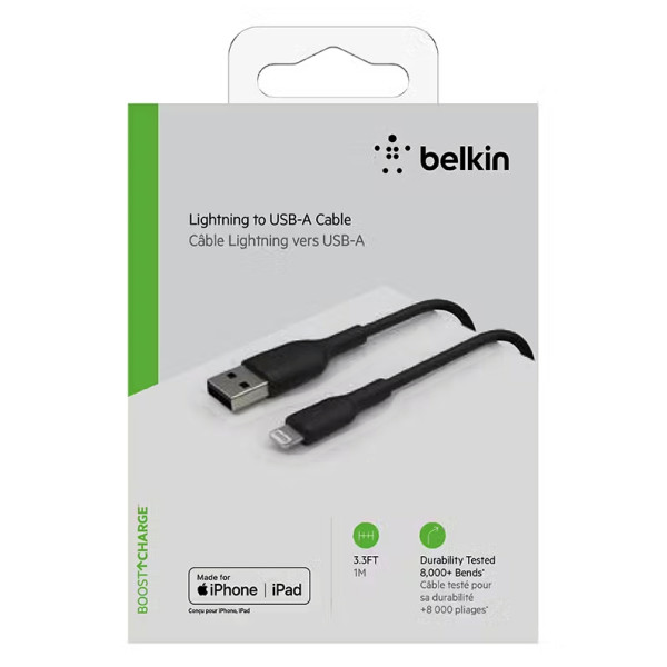 Cable lightning Belkin 1m Boost Charge 