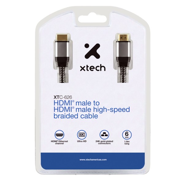 Cable HDMI Xtech 4K XTC-626 1.8M