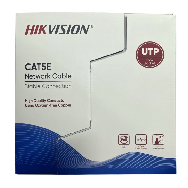 Caja de Cable UTP HikVision 0.45mm Cat5e...