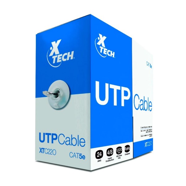 Caja de Cable UTP Xtech Cat5e 1000 Pies ...