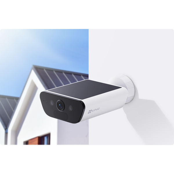 Camara IP EZVIZ CB5 / 4K / Panel Solar Incorporado 1.4 W / Audio Biddireccional / IP65 / Vision Nocturna a Color Camara IP EZVIZ CB5 / 4K / Panel Solar Incorporado 1.4 W / Audio Biddireccional / IP65 / Vision Nocturna a Color