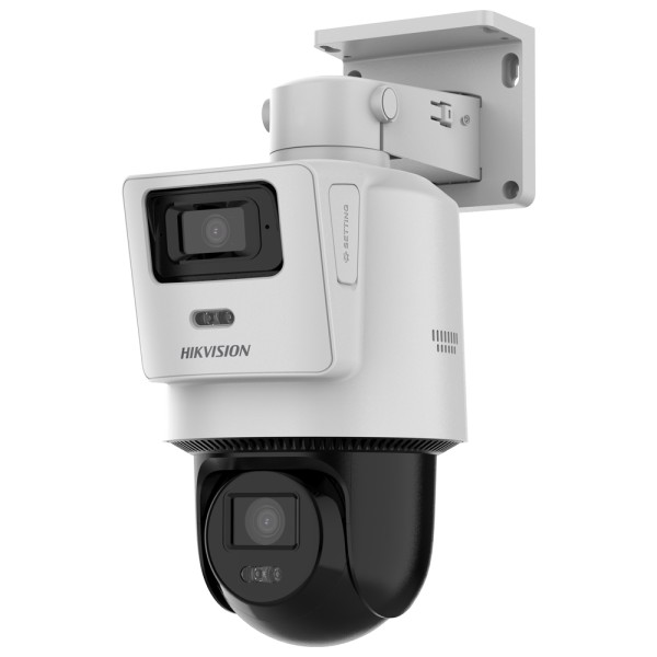Camara PoE PT Hikvision DS-2SE2C400MWG-E/14 / Lente Fijo /TandemVu / 4MP+4MP / IP66 / MicroSD Hasta 512 GB / Microfono Camara PoE PT Hikvision DS-2SE2C400MWG-E/14 / Lente Fijo /TandemVu / 4MP+4MP / IP66 / MicroSD Hasta 512 GB / Microfono