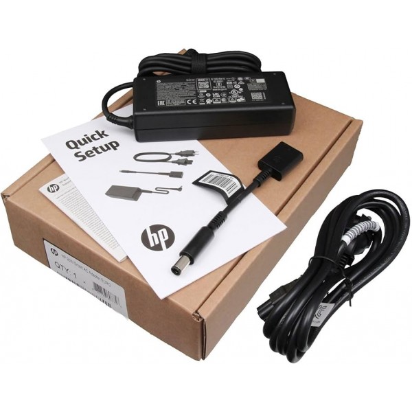 Cargador Original para HP 65W 19.5V 3.33A/ 4.5*3.0 con Adaptador a 4.5*5.0 / H6Y89AA