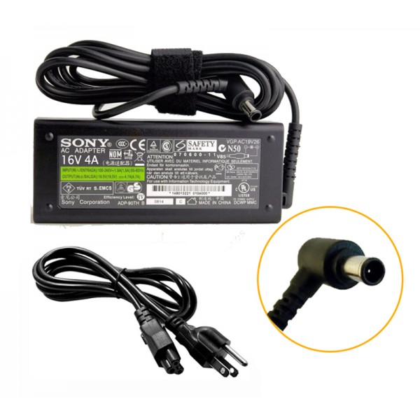 Cargador para Notebook Sony 16V 4A 6.5X4...