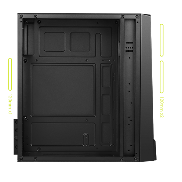 Case MSI Mag Shield M3 / ATX / M-ATX / Mini-ITX / 1X Fan ARGB