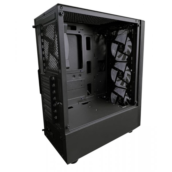 Case Gaming NSX  Raptor / 550W 80+ Plus Bronce / ARGB 4 FAN / ATX Mini ATX / Vidrio Templado