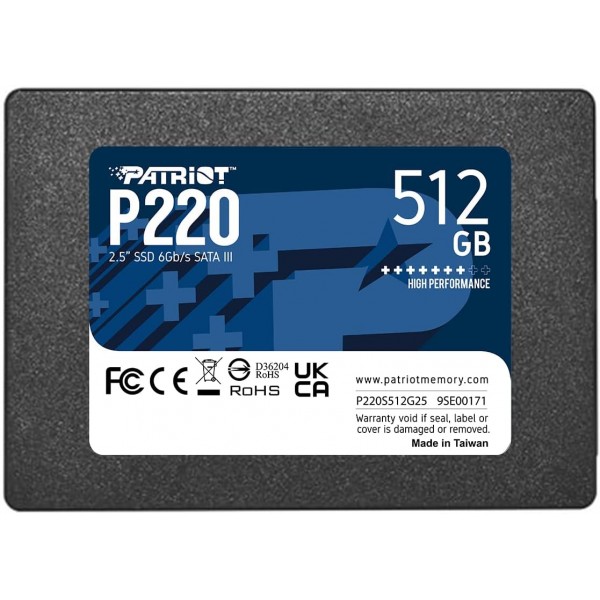 Disco Duro SSD Patriot P220S512G25 / 512GB