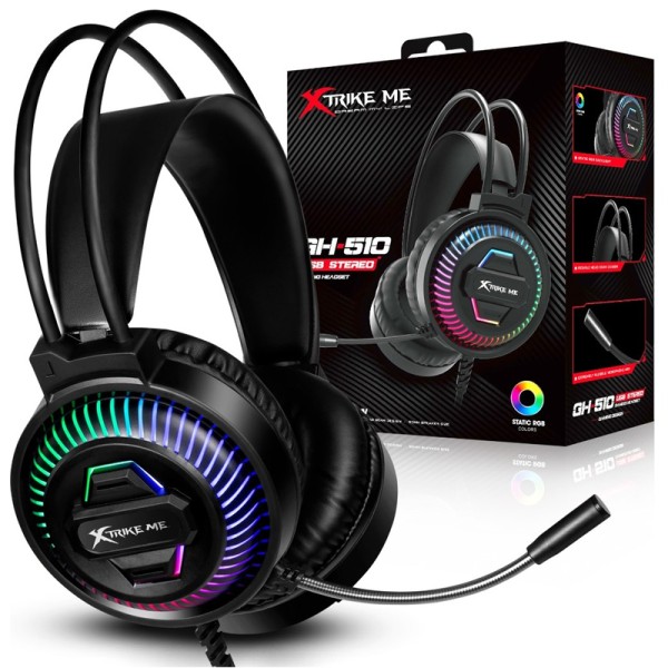 Headset Gaming Xtrike Me GH-510 RGB / Co...