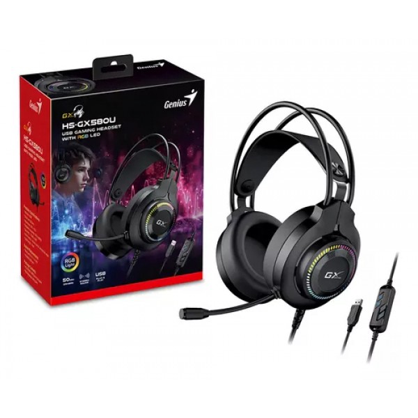 Headset Gaming Genius GX HS-GX580U RGB /...
