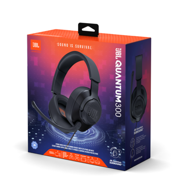 Headset JBL Quantum 300 / Banda Ajustabl...