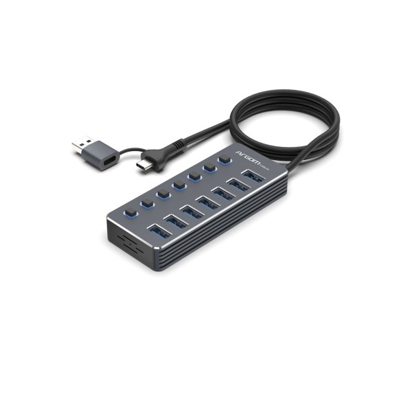 Hub Argom 7 Puertos 3.0/ Tipo C/ 2xUSB/ ...
