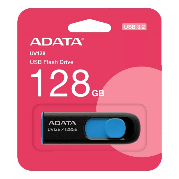 Memoria USB Adata 128GB Retractil 3.2 10...