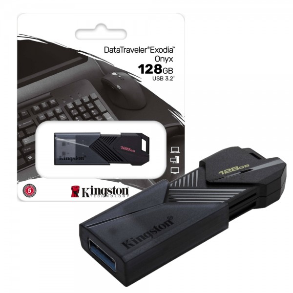 Memoria USB Kingston Exodia Onyx 128GB /...