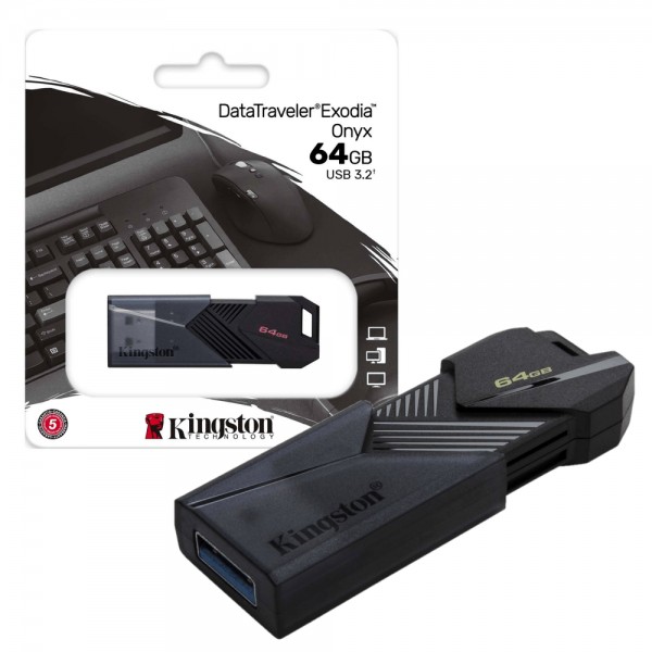 Memoria USB Kingston Exodia Onyx 64GB / ...