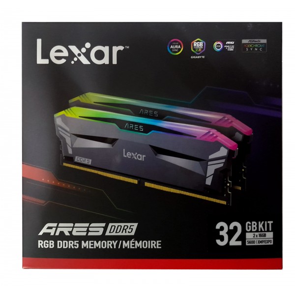 Memoria Lexar 32GB DDR5-5600Mhz Ares RGB...