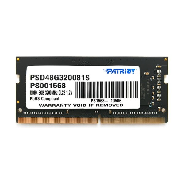 Memoria Patriot 8GB DDR4-3200Ghz Sodimm