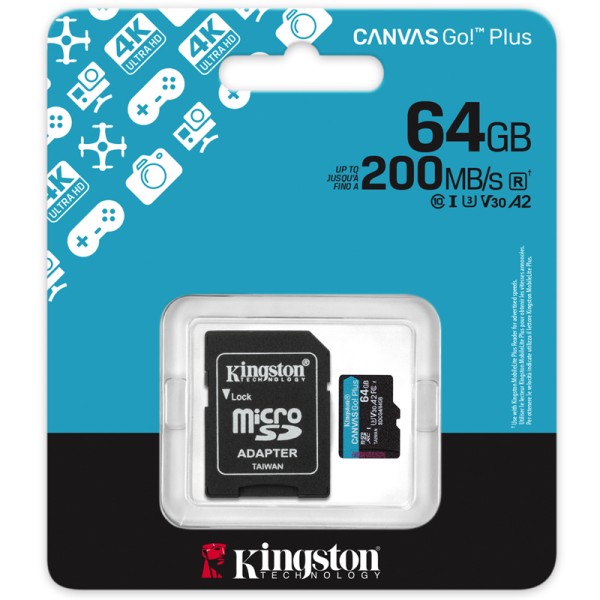 Memoria Micro SD Kingston Canvas GO Plus...