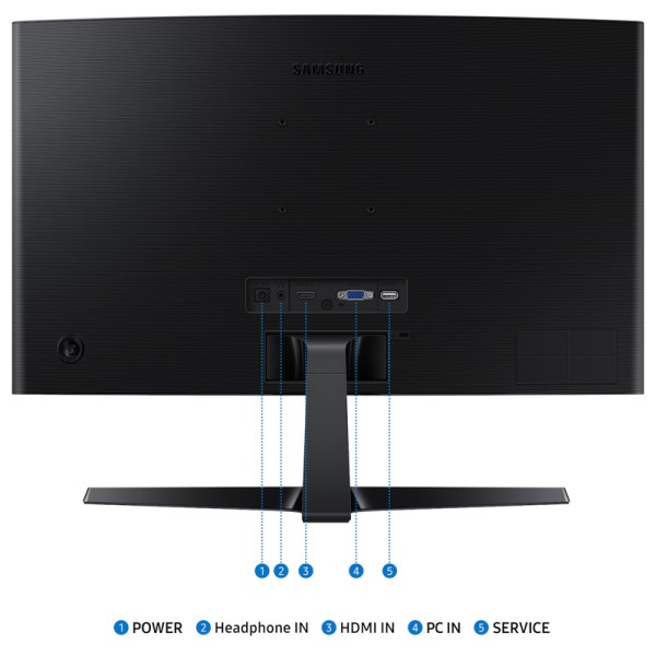 Monitor Gaming Samsung 24 in Curvo LS24D366GANXZA 100 Hz / HDMI / VGA Monitor Gaming Samsung 24 in Curvo LS24D366GANXZA 100 Hz / HDMI / VGA
