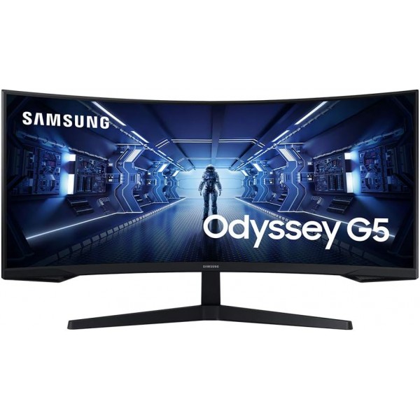 Monitor Samsung Gaming Curvo Odyssey G5 34 in LC34G55TWWNXZA   / Ultra WQHD 2K / 3,440 x 1,440 / 165Hz / HDMI / Display Port