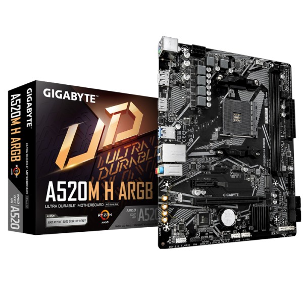Motherboard Gigabyte A520M H ARGB AM4 2X...