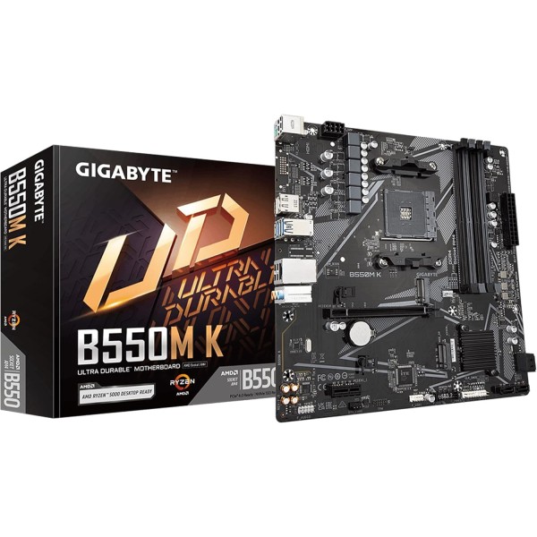 Motherboard Gigabyte B550M K AMD B550 AM...