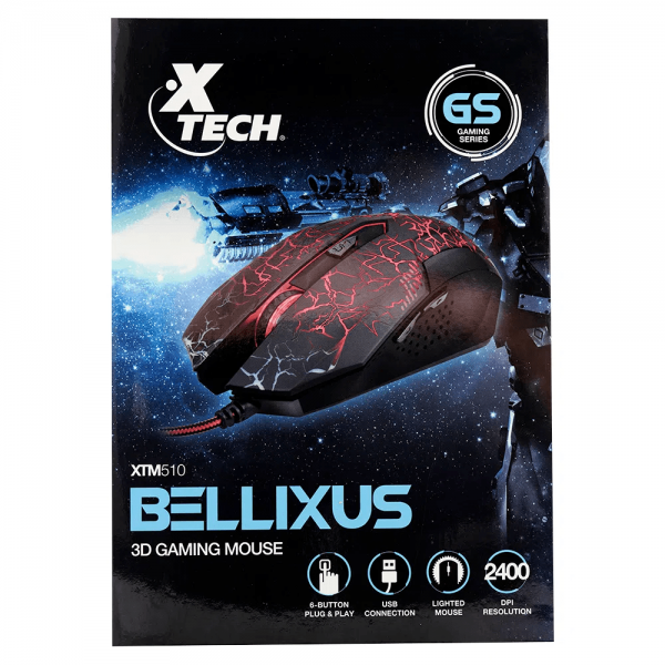Mouse Gaming Xtech USB 7 Button XTM-510