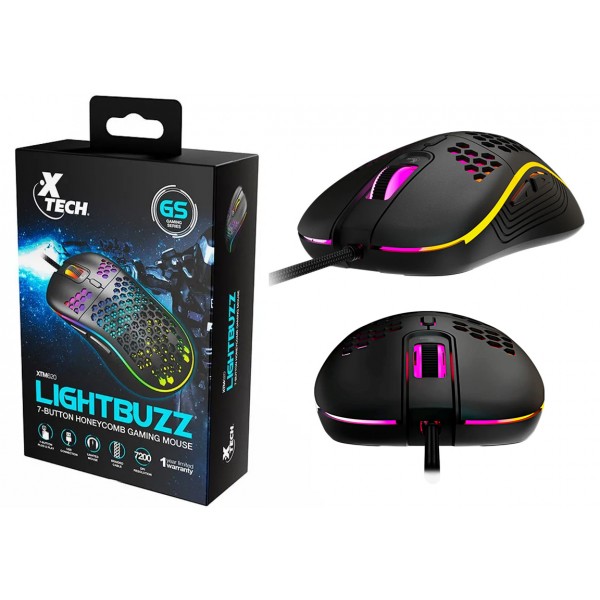 Mouse Gaming Xtech Lightbuzz XTM-620 Cab...