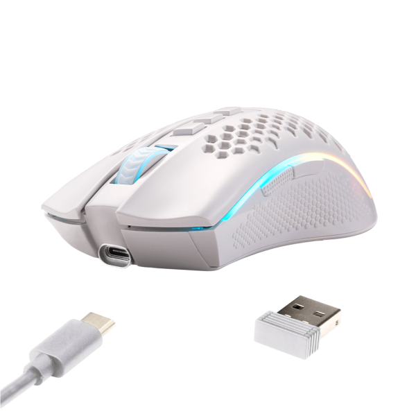 Mouse Gaming Redragon RGB Storm Pro M808-KS  Conexion Inalambrica 2.4 Ghz con Dongle USB / Cableado USB