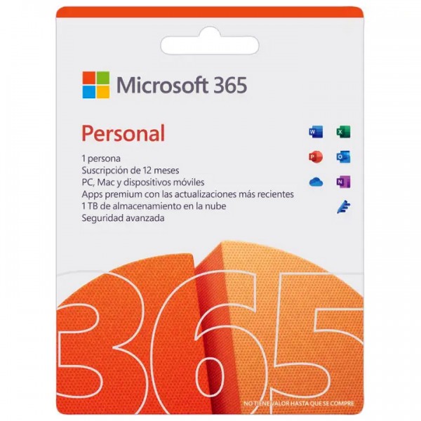 Microsoft Office 365 Personal Tarjeta Su...