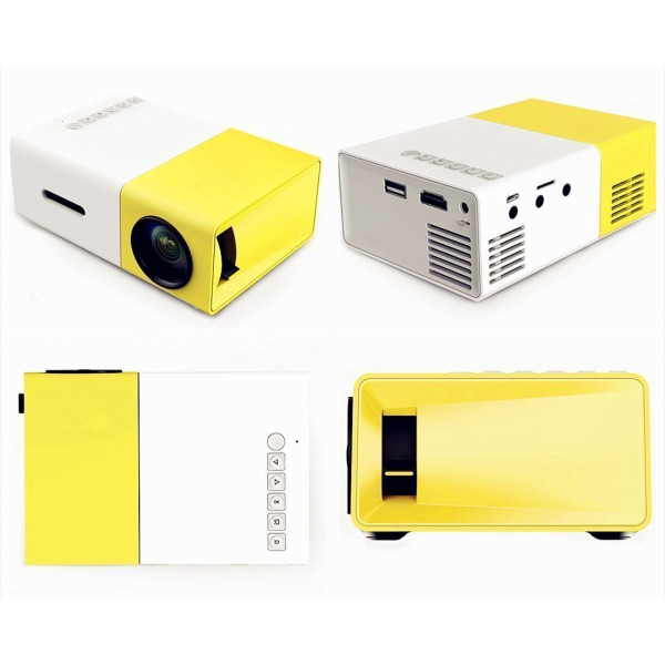 Comprar Mini Proyector T500 - Amarillo - Pequeño tamaño
