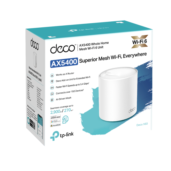 TP-Link Deco AX5400 X60 1pk  / Sistema I...