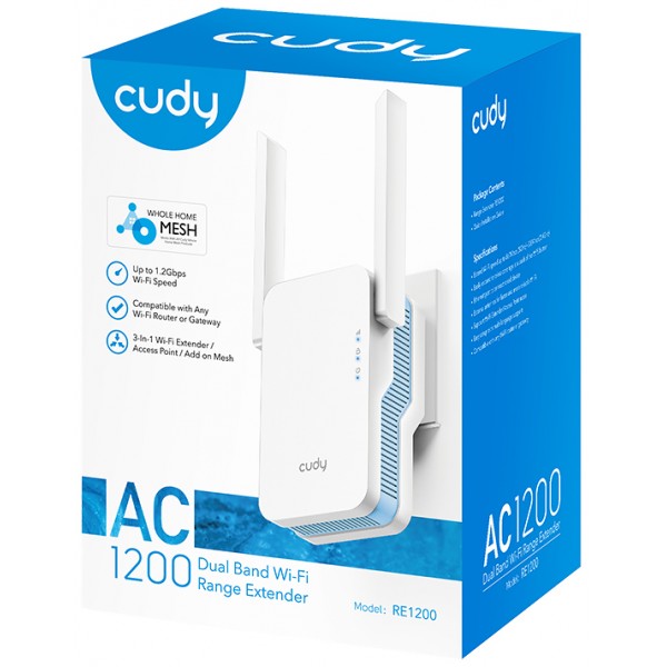 Range Extender Cudy RE1200 AC1200 Access...