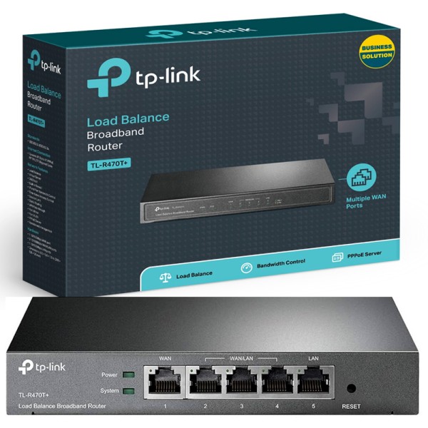 Router TP-Link TL-R470T+ 4 WAN 3 LAN