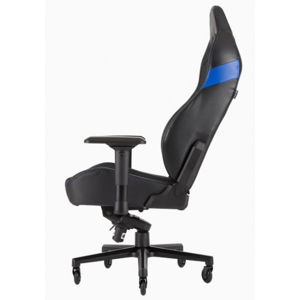 Silla Gaming Corsair T2 Road CF-9010009-WW Base Metal/ Ergonomico/ Cuero PU/ 136KG/ 300LB/ Black Blue