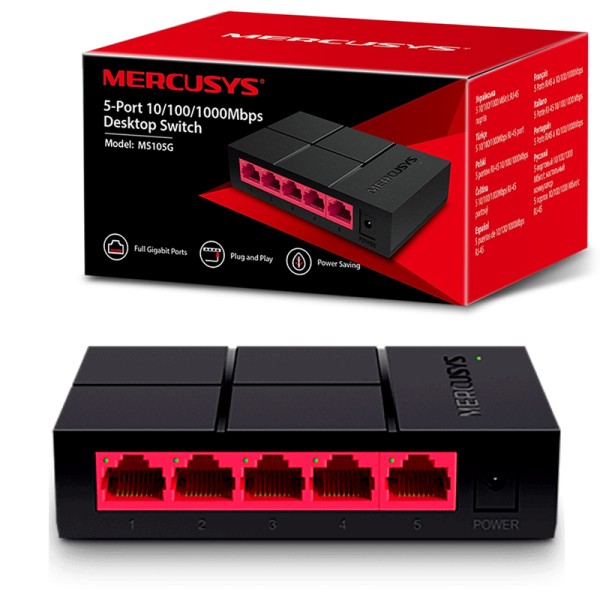 Switch Mercusys 5 Puertos Gigabit 10/100...